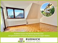 RUDNICK bietet WOHNGLÜCK: Gut geschnittene 3-Zimmer-Wohnung mit sonnigem Balkon - Laatzen