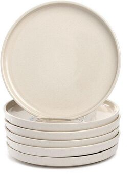 LEONARDO Teller-Set Speiseteller ROMA, Keramikteller, ca. 22 cm, 6-teilig (6-tlg), 6 Personen, Keramik, Geschirr-Set, Service, spülmaschinengeeignet