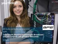 Consultant Monitoringlösungen Broadcast- und AV-Technik (all genders welcome) - Mainz