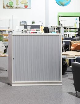 Büromöbel Rollladen Sideboard Aktenschrank Büroschrank gebraucht von Haworth in weiß mit 3 Ordnerhöhen - aktuell über 50 x verfügbar! - Mühlenbecker Land
