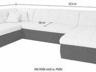 DOMO collection Wohnlandschaft Moric U-Form auch in Cord, im XXL-Format, wahlweise mit Bettfunktion und Armlehnenverstellung
