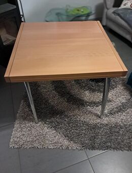 Esstisch, Buche, ausziehbar, mit Chrombeinen - Sprockhövel Zentrum