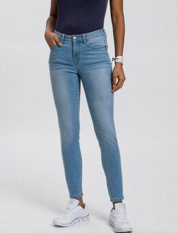 KangaROOS Slim-fit-Jeans CROPPED HIGH WAIST SLIM FIT schmale Passform, Röhrenjeans, trendige Used-Waschung