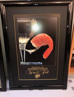 hochwertig gerahmte Bilder Scampi und Champagner und Sektflasche - Hamburg Harburg