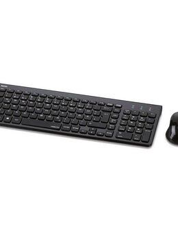 Hama Funktastatur Maus Set, Schwarz, Kabellos Tastatur- und Maus-Set, (Set), Tastatur/Maus-Set, Funk