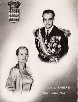 MONACO GRACE KELLY & FÜRST RAINIER VERLOBUNG - Herten