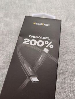 NEU - statt 40€ mit Versand dort.. | Kabelkraft 200% 240 Watt 40 Gbit's 1 Meter - USB C auf USB C Ladekabel mit Mesh UBC auf USB C Kabel - Wernau (Neckar) Zentrum