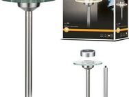 Paulmann LED Gartenleuchte Solarspieß Ufo IP44 LED 1x0,2W Edelstahl/Klar Edelstahl/Glas, LED fest integriert, Warmweiß, LED-Modul