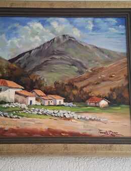 Andinische Landschaft Ölgemälde auf Leinwand im Rahmen - Gevelsberg