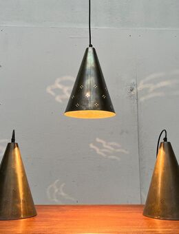 Mid Century Perforated Brass Pendant Lamp zu 60er Stilnovo 50er - Hamburg Hamburg-Nord