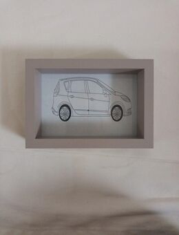 Bilderrahmen Mit Automotiv ca. 17cm lang ca. 11cm breit ca. 4cm tief - grau - Essen