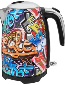 Gutfels Wasserkocher WATER 3010 G, 1,7 l, 2200 W, 1,7 L, 2200 Watt, Graffitti-Style
