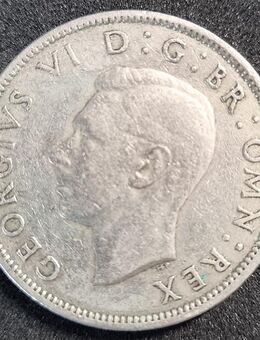 Großbritannien, Two Shilling 1950 Münze, Georgius VI - Essen