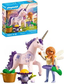Playmobil® Sammeleinhorn, Glückslavendel mit Fee (71843), Princess Magic Konstruktions-Spielset, (19 St)