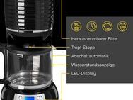 Gutfels Filterkaffeemaschine, 1,5l Kaffeekanne, Papierfilter 1x4, 1,50 L Glaskanne, 1080 Watt