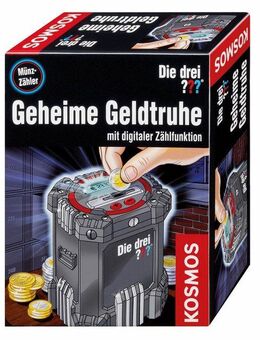 Kosmos Kreativset Die drei ???, Geheime Geldtruhe, Spardose mit digitaler Zählfunktion