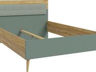FORTE Jugendbett Kinderbett, Belastbar bis 250KG, (Liegeflächen 140x200cm oder 120x200cm), mit gepolstertem Kopfteil