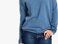 Kaschmir-Oversized-Pullover blau-meliert - Heilbronn