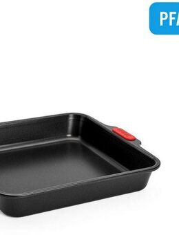 WOLL Backform Woll Let's bake! Kuchenform, viereckig, 28x28 cm, (1-tlg), mit Antihaftversiegelung und integrierten Silikongriffen, PFAS-Frei