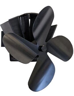 Firefix Kaminventilator Ofenventilator, 4-flügelig, für das Rauchrohr, magnetisch