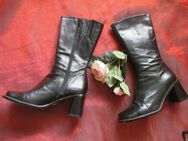 NEUw * Stylisch * Echt Leder * Budapester Style * Stiefeletten * Stiefel "Vera Gomma" Gr. 36/ 3 * schwarz * Gothic * - Riedlingen