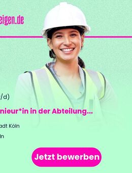 Ingenieur*in (m/w/d) in der Abteilung Bodenordnung und Ortsbaurecht beim Amt für Liegenschaften, Vermessung und Kataster Vollzeit / Teilzeit - Köln