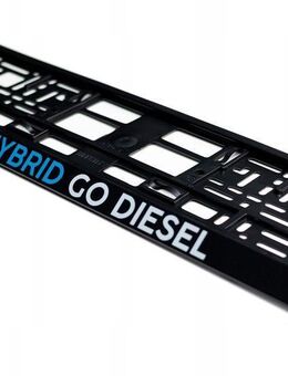 Hybrid Stop & Diesel Go Kennzeichenhalter – Mach dein Statement! - Wuppertal