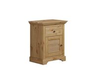 Home affaire Nachtkommode Rauna, Landhausstil, edles Design mit Lamellen und Kassetten, 2 Farben (B/H/T 56/69/39cm), FSC® zertifiziertes Kieferholz, massive Qualität mit viel Stauraum