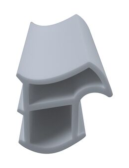 DIWARO Türdichtung SZ053 für Stahlzargen | Dichtung 5 lfm | Farben: weiß, grau, braun, schwarz | senkrechte Nut | Fachhandelsware, hergestellt in Deutschland - Moers
