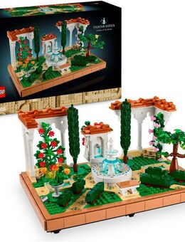LEGO® Springbrunnengarten (10359), LEGO Icons Konstruktionsspielsteine, (1302 St), Made in Europe