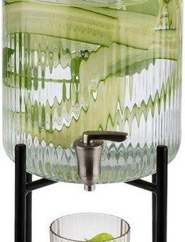 APS Getränkespender Industrial, Inklusive Deckel, Zapfhahn und Antirutschmatte, 7 Liter