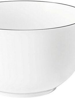 Seltmann Weiden Tasse Lido Black Line, Porzellan, Milchkaffeeobertasse 0,35 l