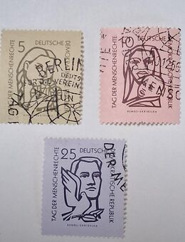DDR 1956 Menschenrechte Satz komplett gestempelt - Görlitz