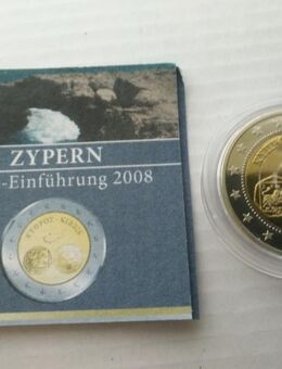 2 €-Probe-Münze der Euro-Einführung 2008 "Zypern" - Rees