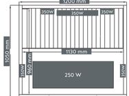 Sanotechnik Infrarotkabine SAFIR, BxTxH: 105 x 120 x 190 cm, für 2 Personen