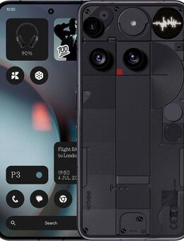 NOTHING Phone (3) Smartphone (16,94 cm/6,67 Zoll, 256 GB Speicherplatz, 50 MP Kamera)