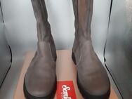 Semler Damen-Chelsea-Boot mit RV, grau, Gr. 10, Weite H - Kiel