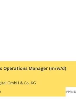 Digital Sales Operations Manager (m/w/d) - München