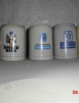 Bierkrug 15 Stück Brauerei Ritter Thier Veltins Stern Hannen Alt Sandlerbräu u.a. Steingut 0,3 Liter - Bottrop