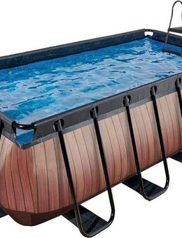 EXIT Framepool (Set, 3-tlg), BxLxH: 200x400x122 cm, mit Sandfilteranlage und Leiter