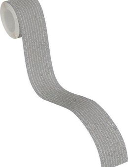 A.S. Création Bordüre Only Borders 11, strukturiert, Glitzerfäden, Glitzermuster, Glitzerstreifen, Tapete Bordüre Glitzer Borte Wohnzimmer Schlafzimmer Küche modern Büro