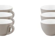 APS Tasse 6er Set Kaffeetassen -SNUG-, Porzellan, für Heißgetränke aller Art geeignet