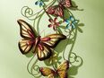Wanddekoration mit Schmetterlinge bunt Metall Wandbehang #98371 in 75217