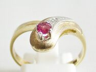 Ring Gold 333er Rubin 8 kt. Goldschmuck Edelstein Diamant 2321 - Neumarkt (Oberpfalz) Zentrum
