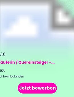 Verkäuferin / Quereinsteiger - Bäckerei / Backwaren (m/w/d) - Kirchheimbolanden