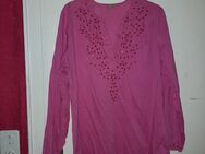 Pinke Bluse mit Stickerei. Bamboo, Größe 42. - Nürnberg