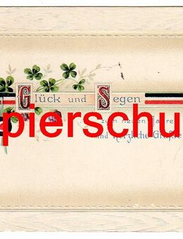 Ansichtskarte/Grußkarte "Glück und Segen", 1914, Feldpost - Landsberg