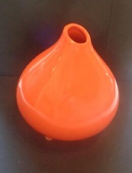 orange Vase: Höhe 18 cm Durchmesser 14 cm Keramik - Kuchen