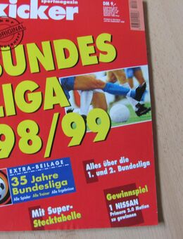 Sportmagazin Kicker 1998/99 - Lehrte