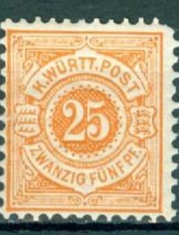 Deutsche Staaten Württemberg Nr. 57 postfrisch - Porta Westfalica Zentrum